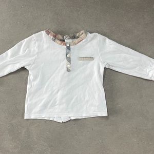 Burberry Long Sleeve Shirt - Size 12 Months
